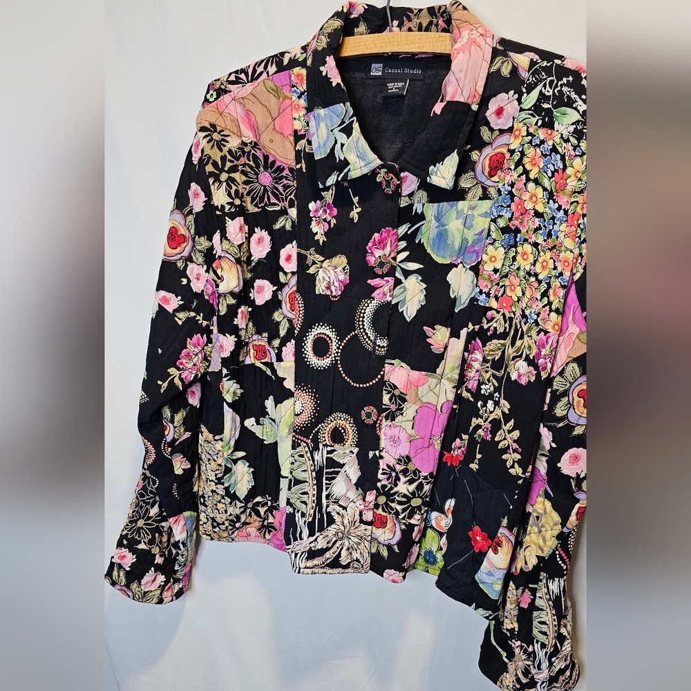 90s Floral Patchwork Jacket - image 4